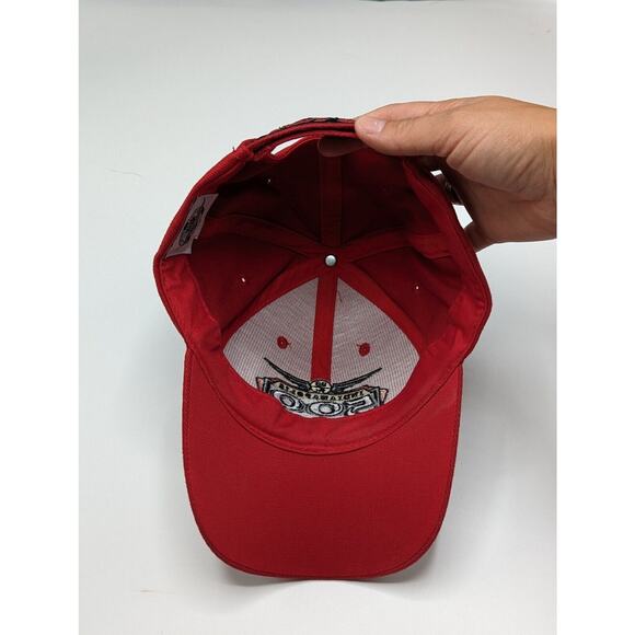 2004 Indianapolis Motor Speedway 500 Embroidered Red Hat Cap Adjustable Strap - Picture 6 of 9